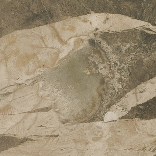 Aerial imagery of Silver Lake, NV