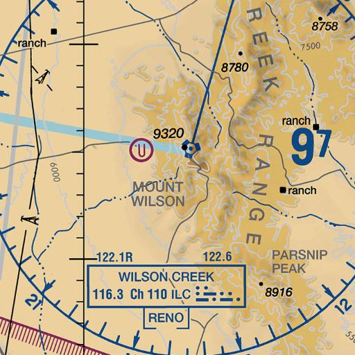FAA VFR chart of Taffery Spring, NV