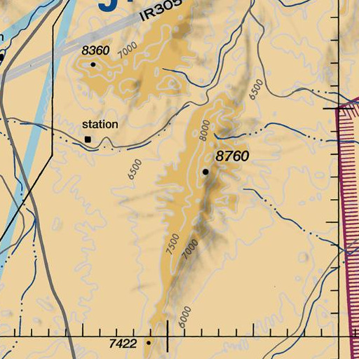 FAA VFR chart of Tiser Spring, NV