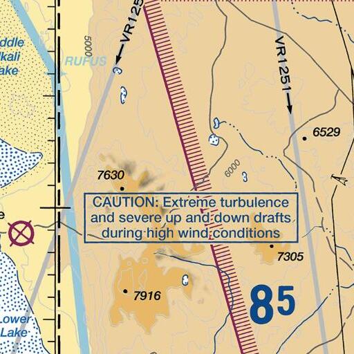 FAA VFR chart of Tom Spring, NV