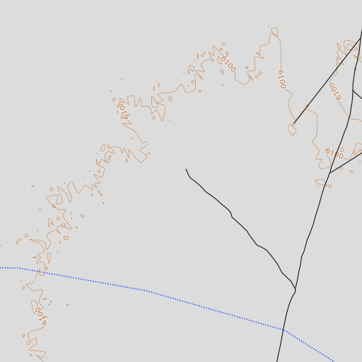OpenTopoMap map of Treasure Well, NV