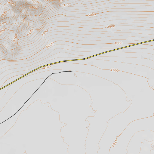 OpenTopoMap map of Upper Clover Ranch, NV