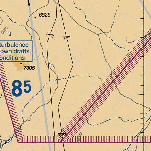 FAA VFR chart of Wall Canyon Windmill, NV