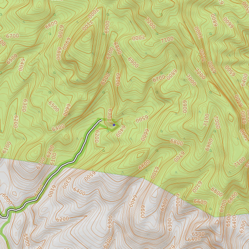 OpenTopoMap map of Weepah Spring, NV