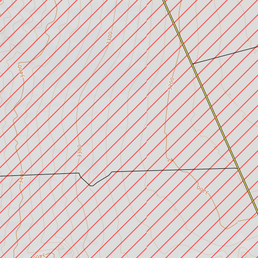 OpenTopoMap map of Well G, NV