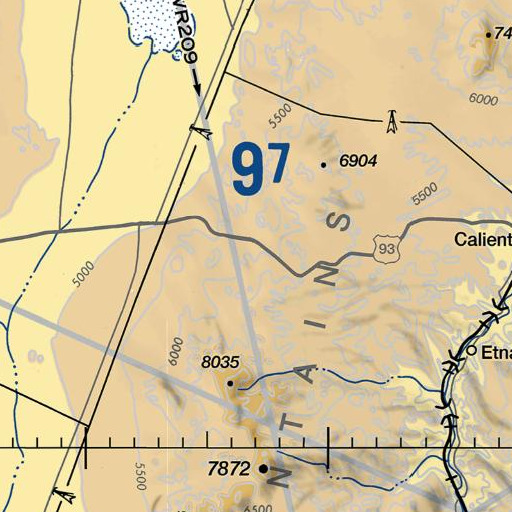 FAA VFR chart of West Oak Spring, NV