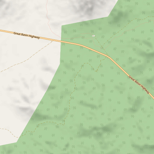 OpenStreetMap map of West Oak Spring, NV