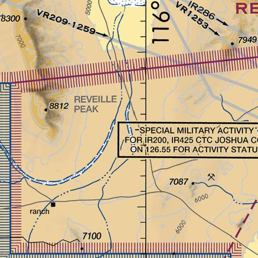 FAA VFR chart of Deep Well, NV