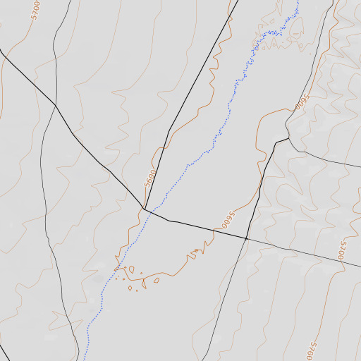 OpenTopoMap map of Hyde Wash, NV