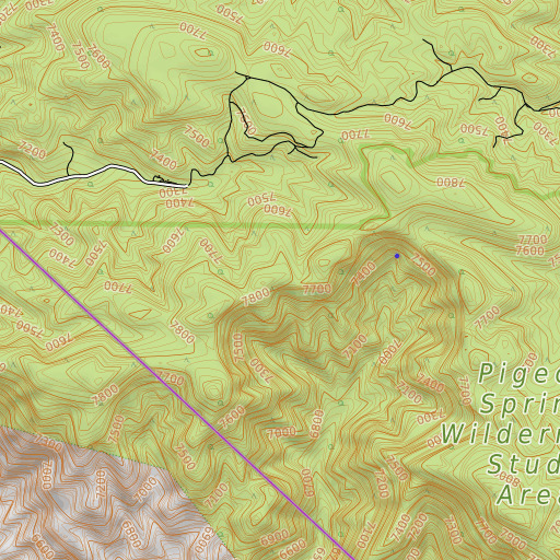 OpenTopoMap map of Sylvania Mountains, NV