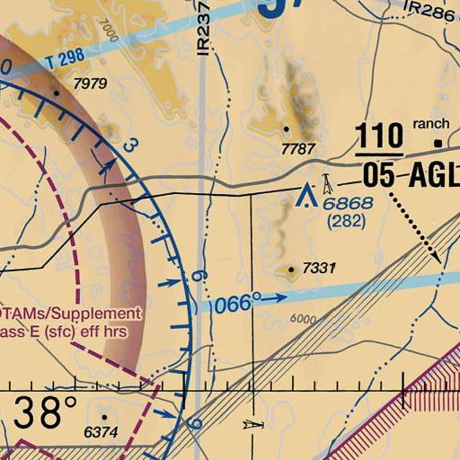 FAA VFR chart of Black Butte, NV