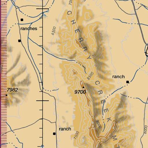 FAA VFR chart of Mount Taylor, NV