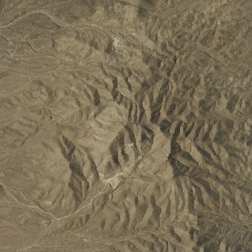 Aerial imagery of Crescent Peak, NV