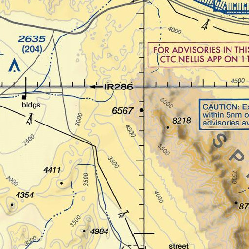 FAA VFR chart of Grapevine Springs, NV