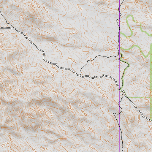 OpenTopoMap map of Halfway Camp, NV