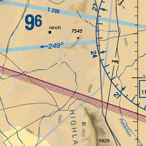 FAA VFR chart of Lower Fairview Spring, NV