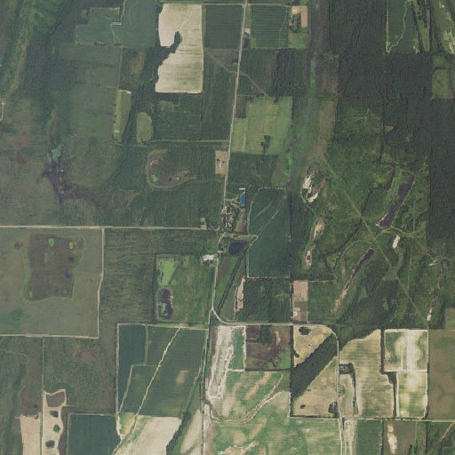 Aerial imagery of Howell Post Office, AR