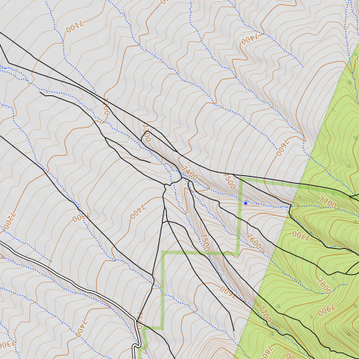 OpenTopoMap map of Goodings Ranch, NV