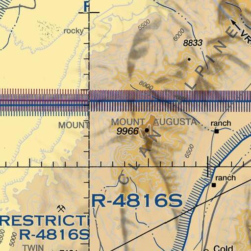 FAA VFR chart of Sagehen Spring, NV