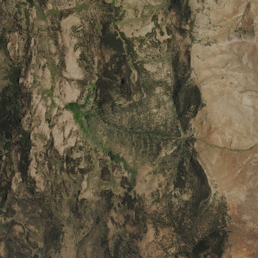 Aerial imagery of Couger Spring, NV