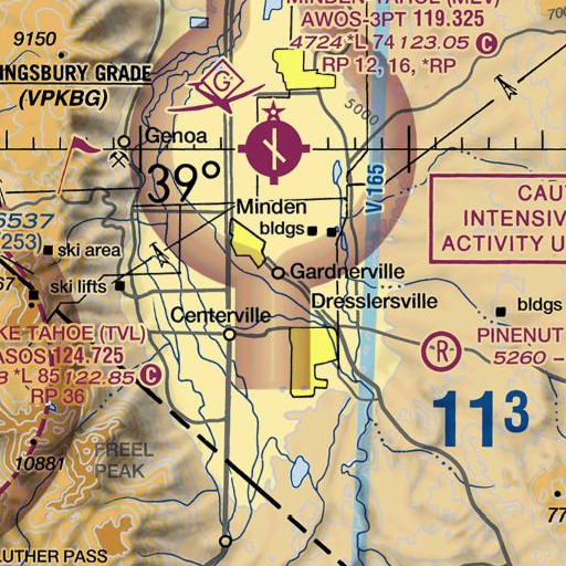 FAA VFR chart of Lampe Park, NV