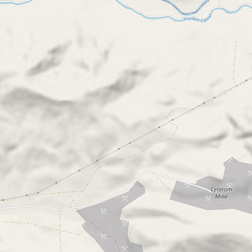 OpenStreetMap map of Clark Mining District, NV