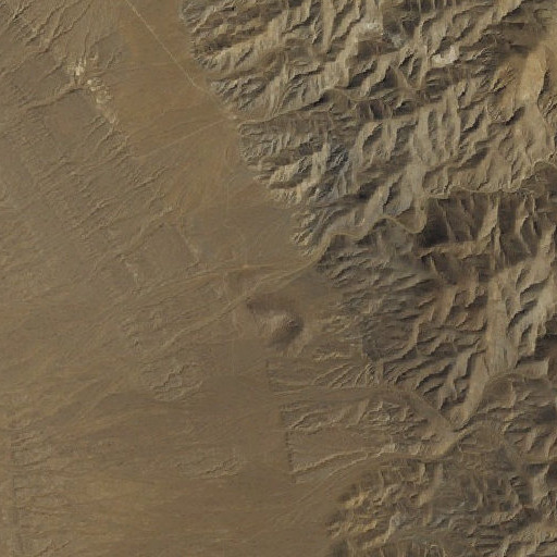 Aerial imagery of Muttlebury Canyon, NV