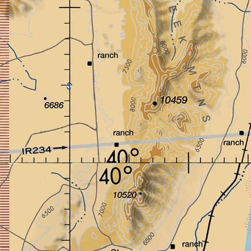 FAA VFR chart of Petes Spring, NV