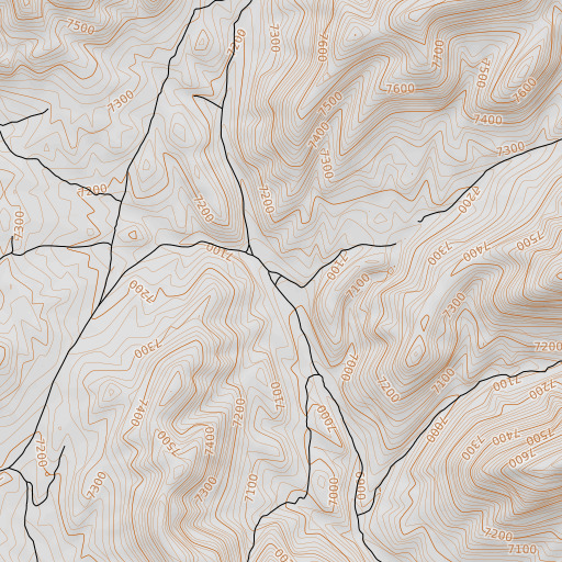 OpenTopoMap map of Rye Grass Patch, NV