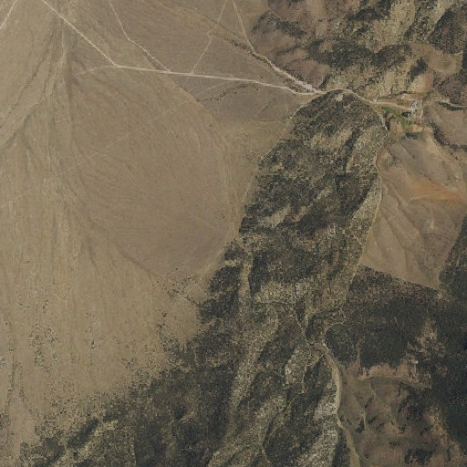 Aerial imagery of Burn Canyon, NV