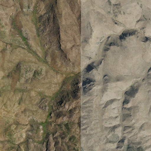 Aerial imagery of Grouse Creek, NV