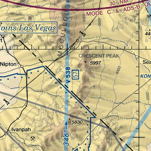 FAA VFR chart of Crippled Jack Well, NV