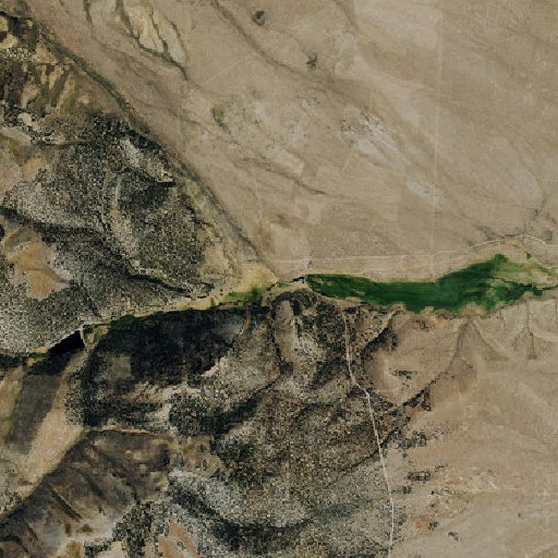Aerial imagery of Callaghan Canyon, NV