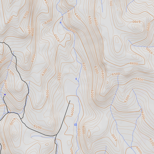 OpenTopoMap map of Mud Spring, NV