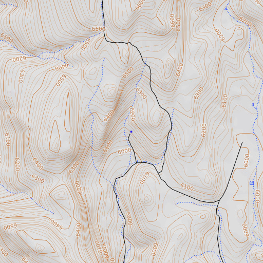 OpenTopoMap map of Supply Camp Spring, NV