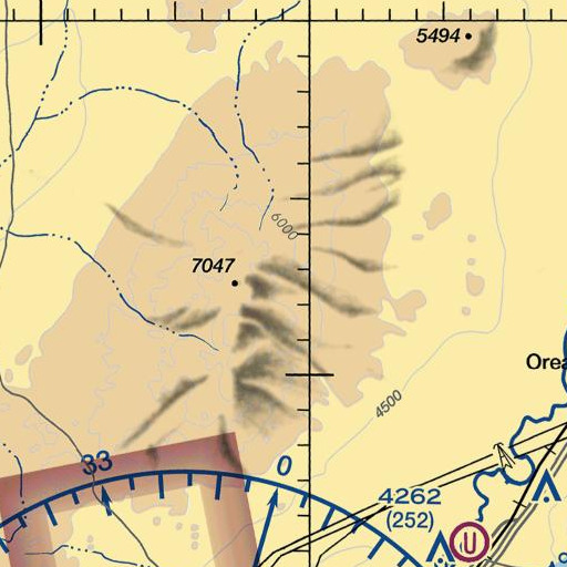 FAA VFR chart of Upper Black Canyon Spring, NV