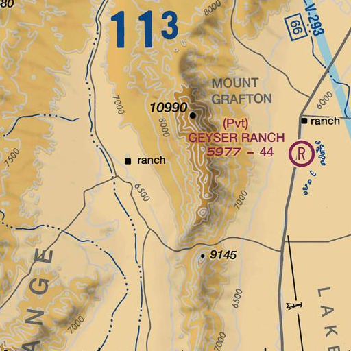 FAA VFR chart of Cabin Spring, NV