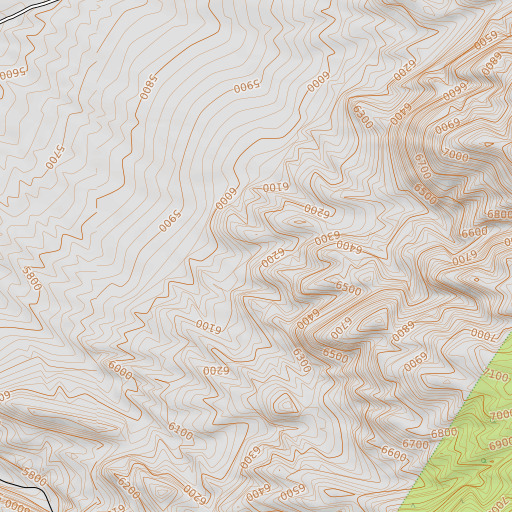 OpenTopoMap map of Wild Cat Spring, NV