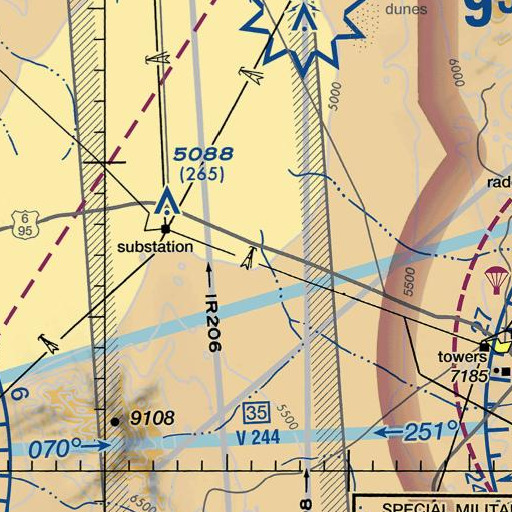 FAA VFR chart of Goldfield Junction (historical), NV