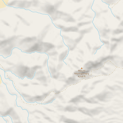OpenStreetMap map of Johnnie Range, NV