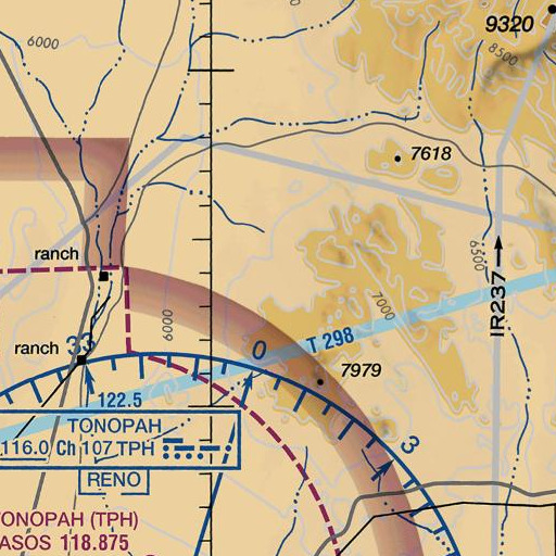 FAA VFR chart of Woodchopper Spring, NV