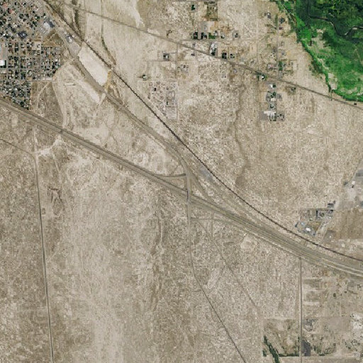 Aerial imagery of East Battle Mountain Interchange, NV