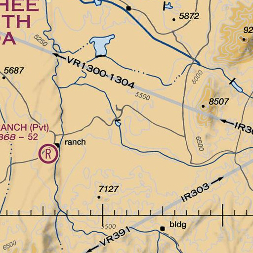 FAA VFR chart of Sulphur Spring, NV