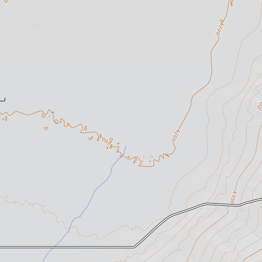 OpenTopoMap map of Antelope Creek, NV