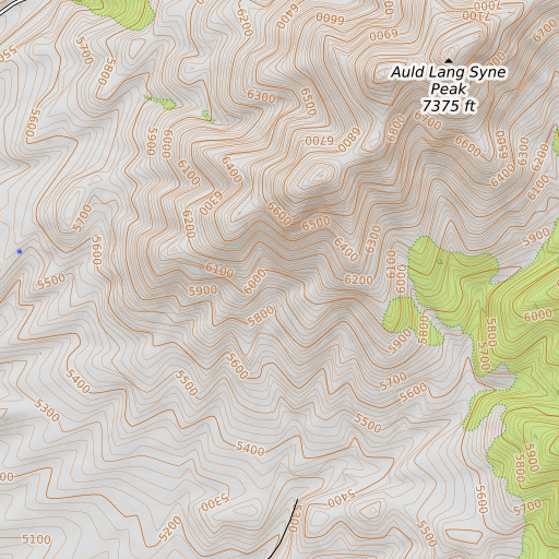 OpenTopoMap map of Potato Patch Spring, NV