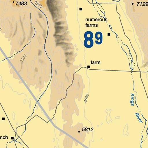 FAA VFR chart of Agate Spring, NV