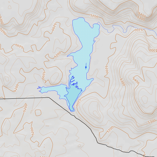 OpenTopoMap map of Duck Creek, NV