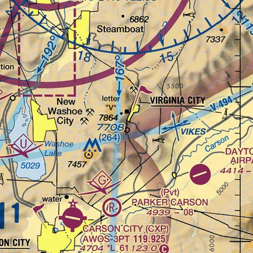 FAA VFR chart of Granite Mill, NV