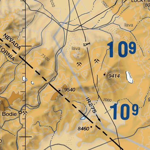 FAA VFR chart of Martinez Hill, NV