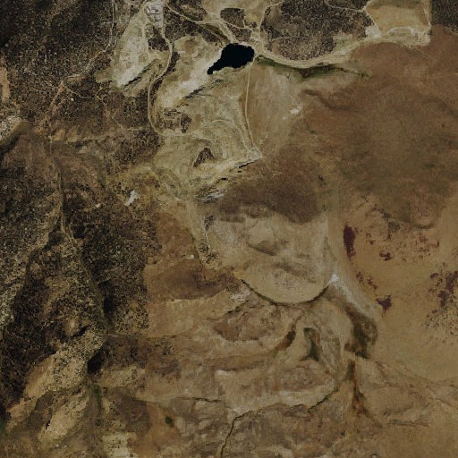 Aerial imagery of Martinez Hill, NV